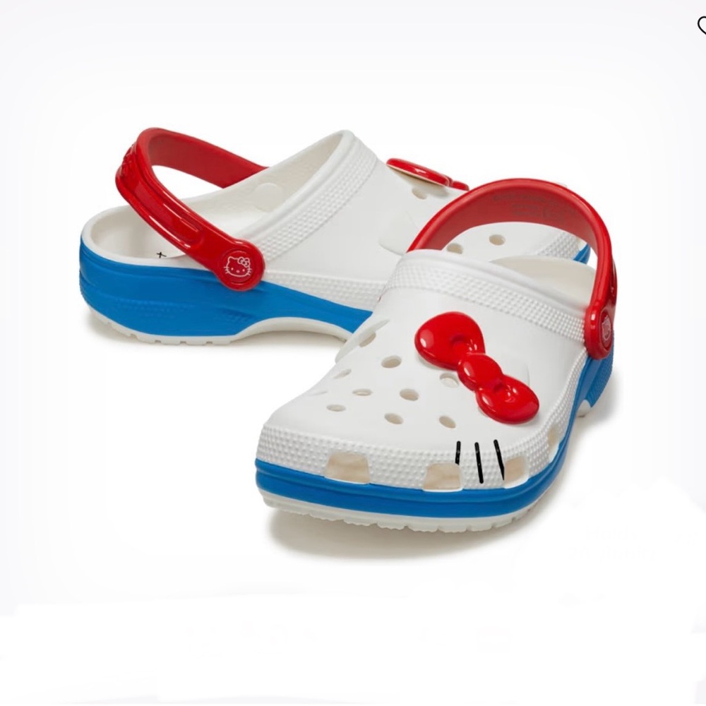 NWT Crocs x Sanrio Hello Kitty 50th Anniversary clogs - W9/M7 - Picture 2 of 6